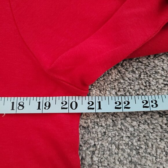 Croft & Barrow Red Square neck Shirt  Short Sleeve New with TAG! - Picture 8 of 10